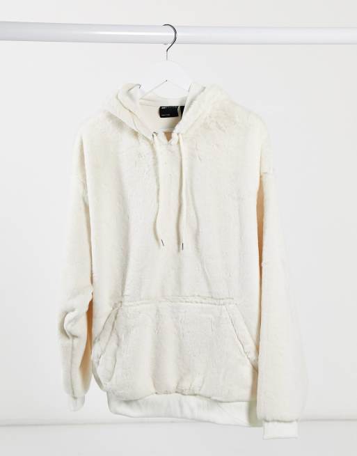 Faux fur hoodie asos hot sale