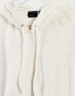 asos fur hoodie