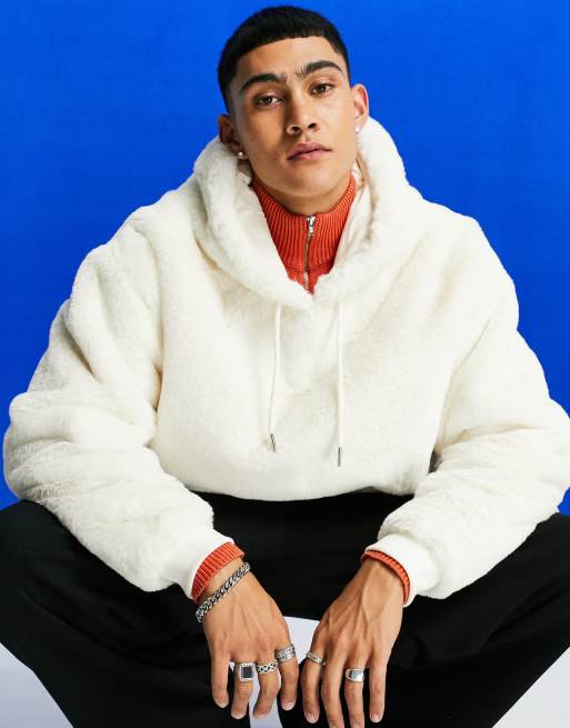 Asos faux shop fur hoodie