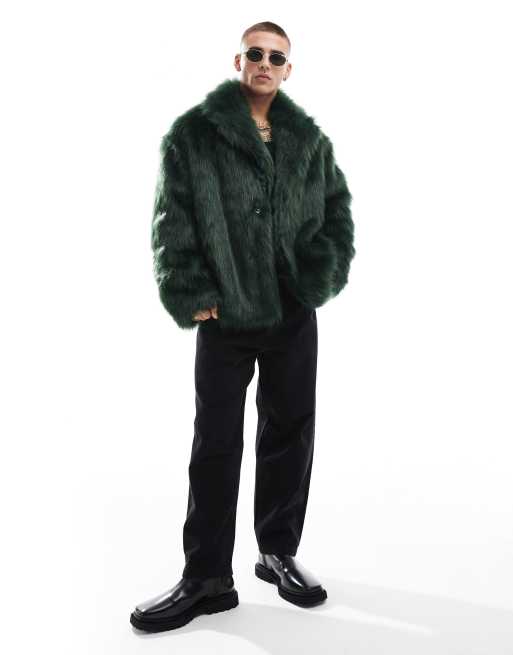 Asos fur jacket mens best sale