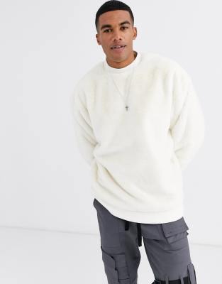 asos faux fur hoodie