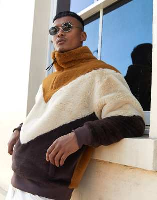 faux fur sweater mens
