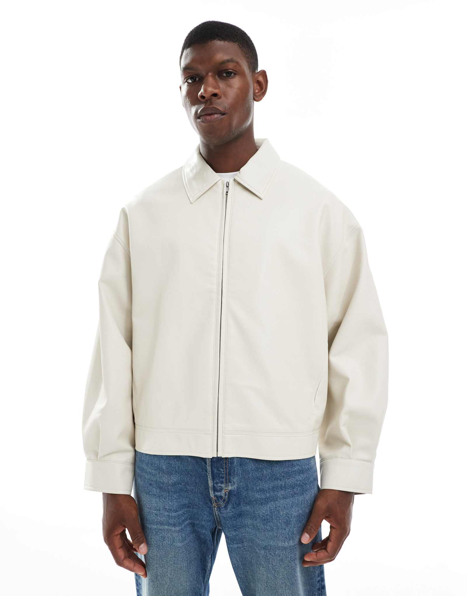  Куртка оверсайз ASOS DESIGN харрингтон цвета «камень»