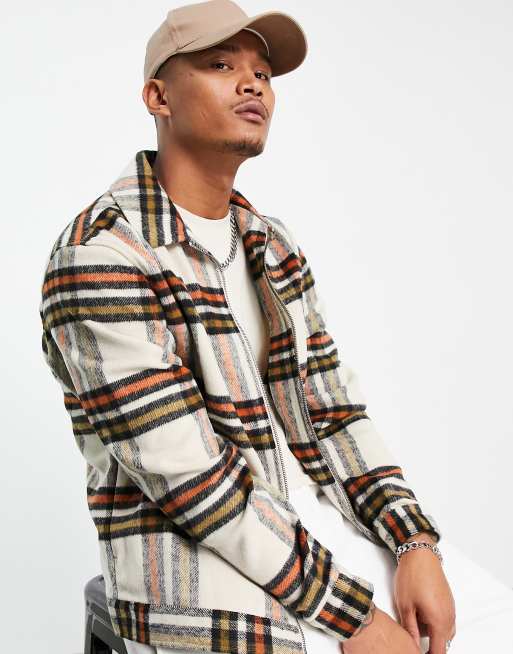 Plaid on sale jacket asos