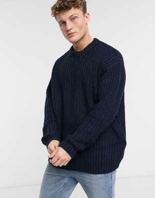 asos navy jumper