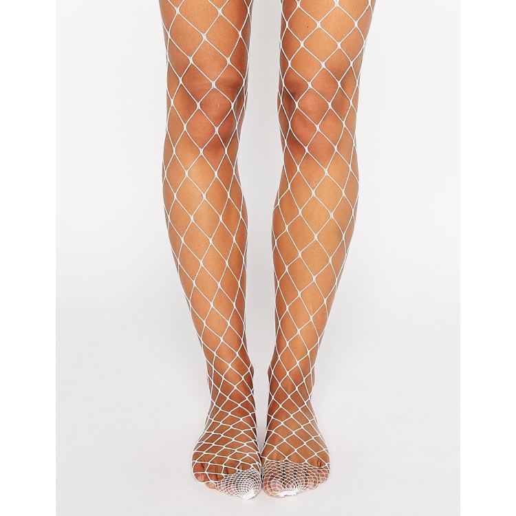 ASOS Fishnet Tights In Nude