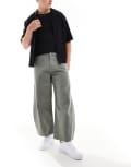 [ASOS DESIGN] ASOS DESIGN oversized fit pants in grey W36 GREY