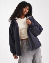 Miss Selfridge blanket stitch cardigan in navy