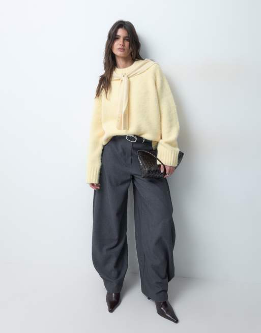 ASOS DESIGN oversized fluffig tröja i buttermilk, 2 av 4