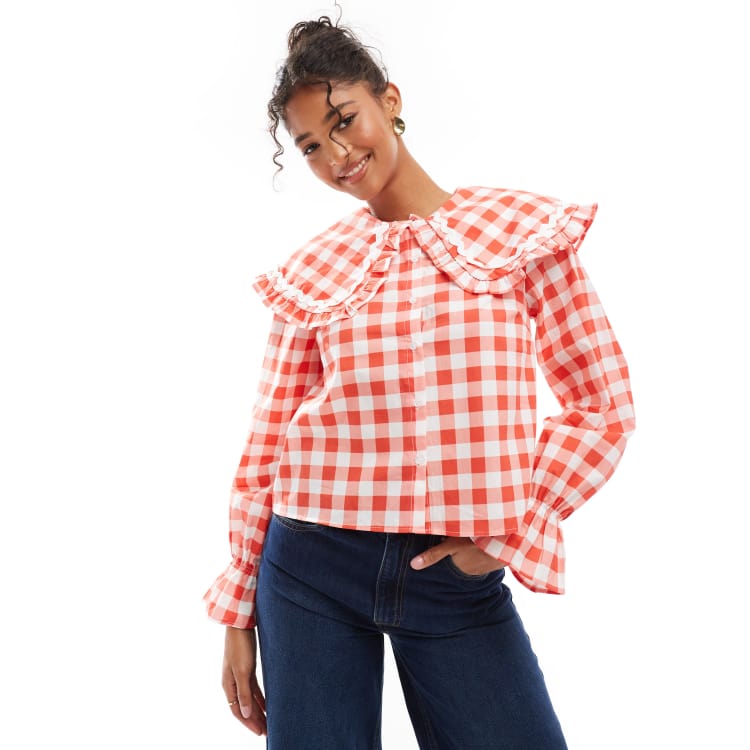 トップス modern tuck frill volume sleeve blouse modern tuck frill volume sleeve blouse
