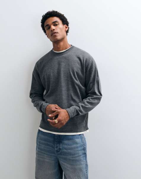 ASOS DESIGN oversized gebreide trui met paneeldetail in - view 1