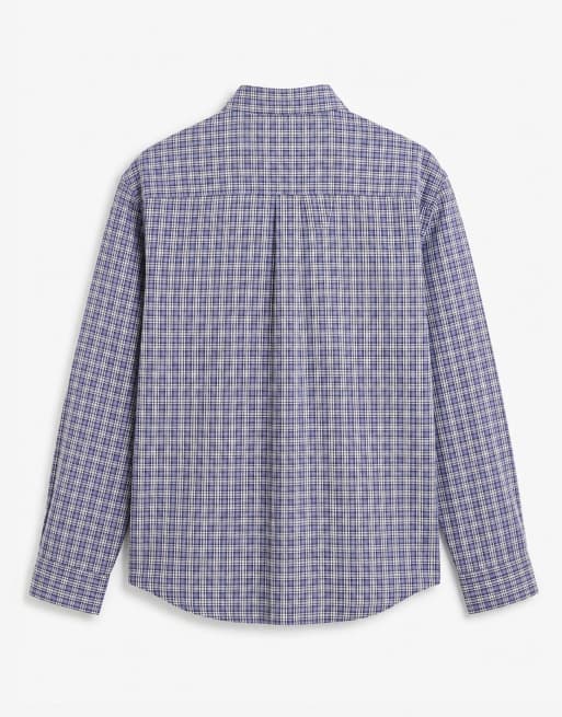 ASOS DESIGN - Oversized geruit overhemd in blauw, 7 van 9