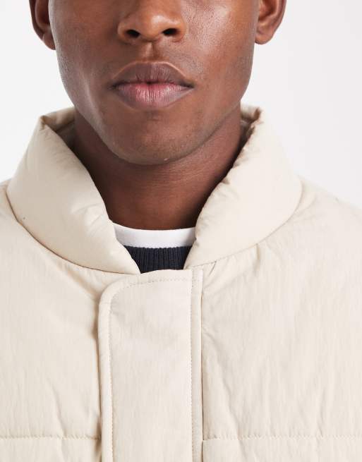 ASOS DESIGN - Oversized gewatteerd jack in ecru, 5 van 5