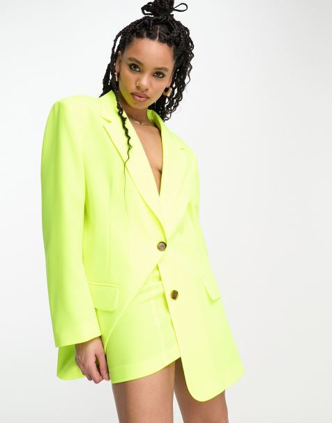 Yellow on sale blazer womens