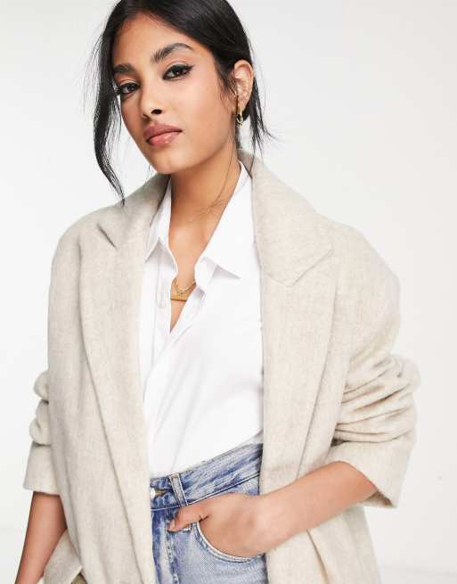 Asos hot sale cream blazer