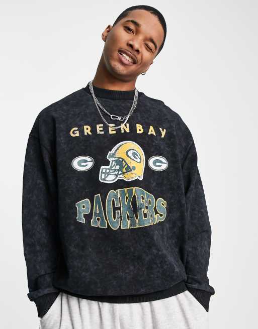 Vintage 90s Green Bay Packers Sweatshirt XL Size Grey Colour