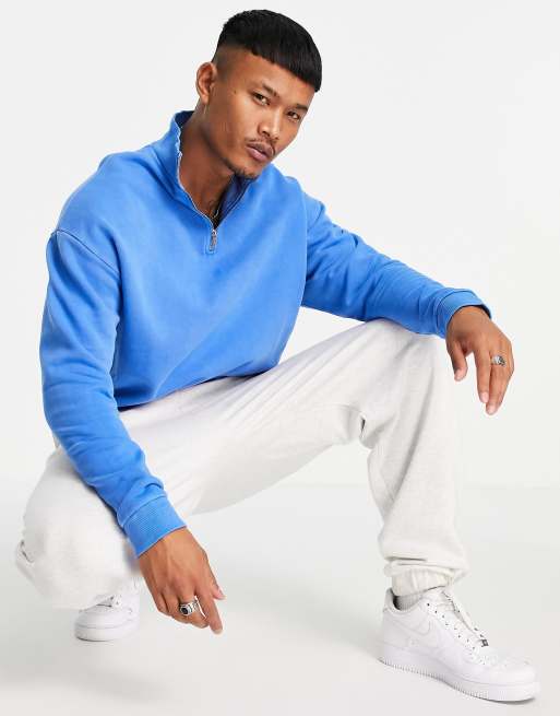 Half zip up sweater on sale