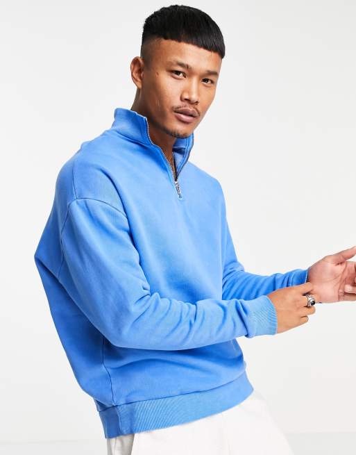Half zip sweatshirt top vintage