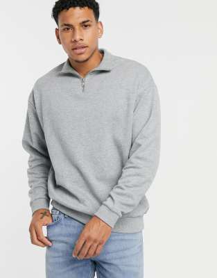 half zip sweatshirt asos