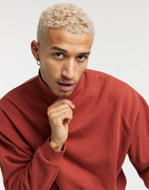 Red sweatshirt hot sale asos