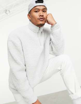 half zip sweatshirt asos