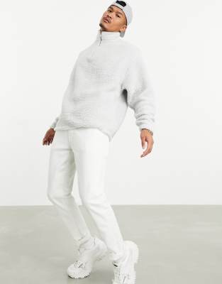 half zip sweatshirt asos