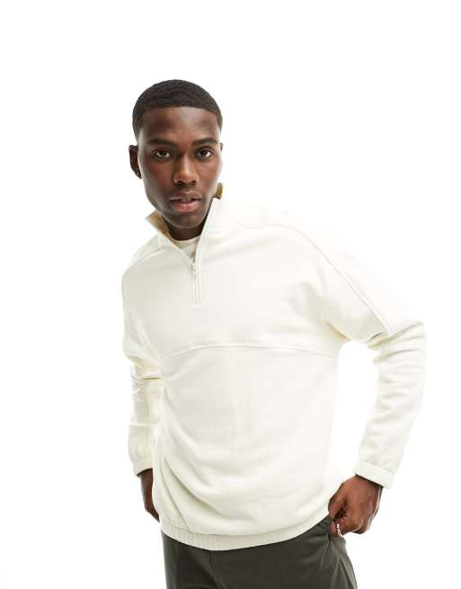 Half zip 2025 sweatshirt asos