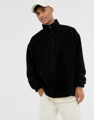 oversized half zip fleece