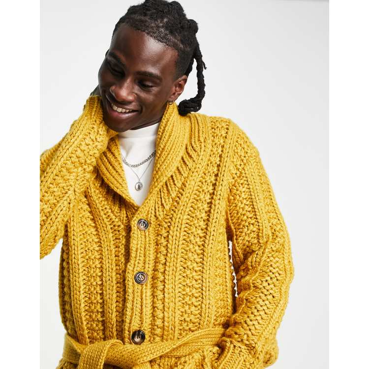 Mustard cardigan shop