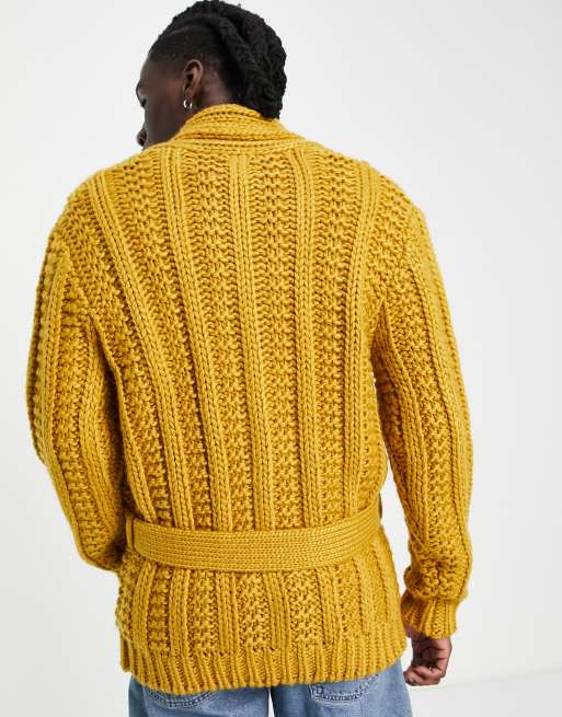 Asos 2024 mustard cardigan