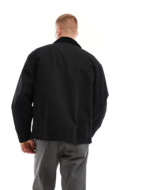 ASOS DESIGN oversized harrington jacket in washed black | ASOS ASOS DESIGN oversized harrington jacket in washed black | ASOS