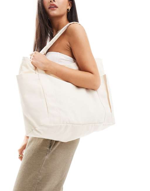 Oversized Canvas Shopper Bag