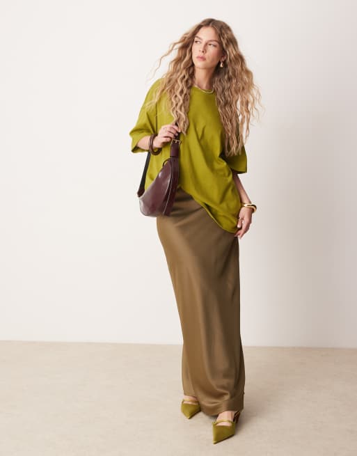ASOS DESIGN oversized heavyweight cotton t-shirt in olive