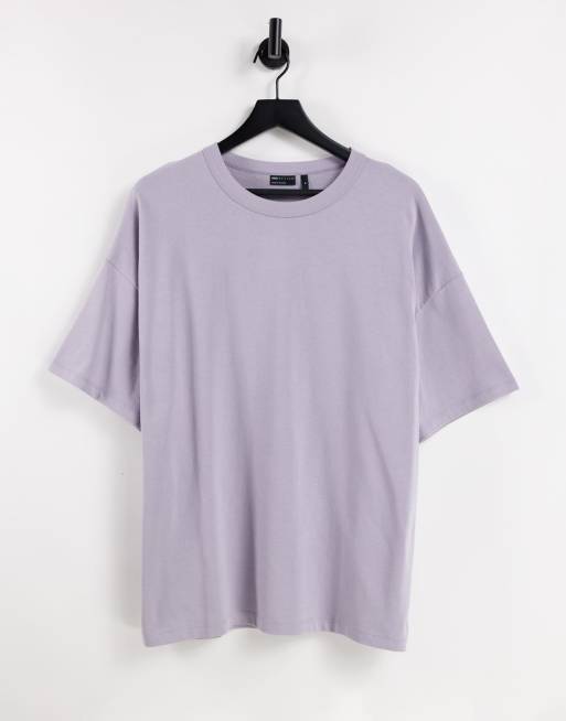 ASOS DESIGN oversized heavyweight t-shirt in washed purple