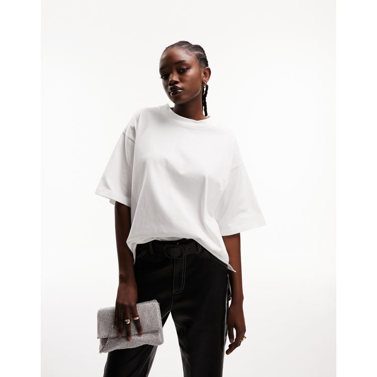 Jersey Oversized Side Split T-Shirt, All Clothing Sale