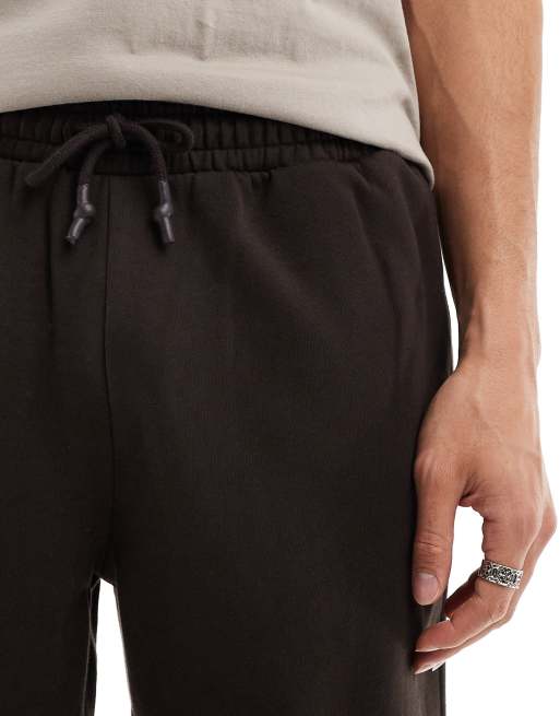 ASOS DESIGN oversized heavyweight trackies in chocolate brown , 5 of 5