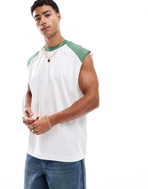 ASOS DESIGN - Oversized hemd met raglanmouwen in wit - view 1