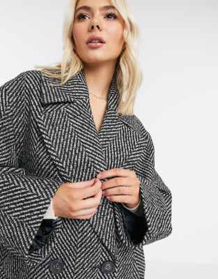 asos herringbone coat