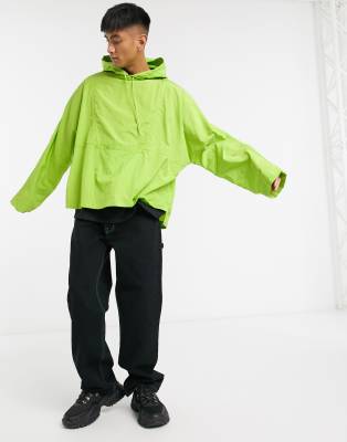 oversized hooded windbreaker