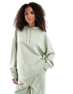 ASOS DESIGN oversized hoodie co-ord in desert green