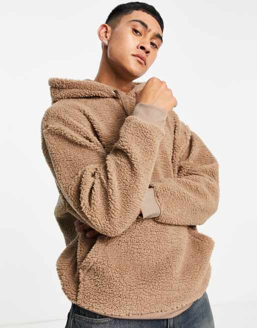 Oversized teddy hoodie new arrivals