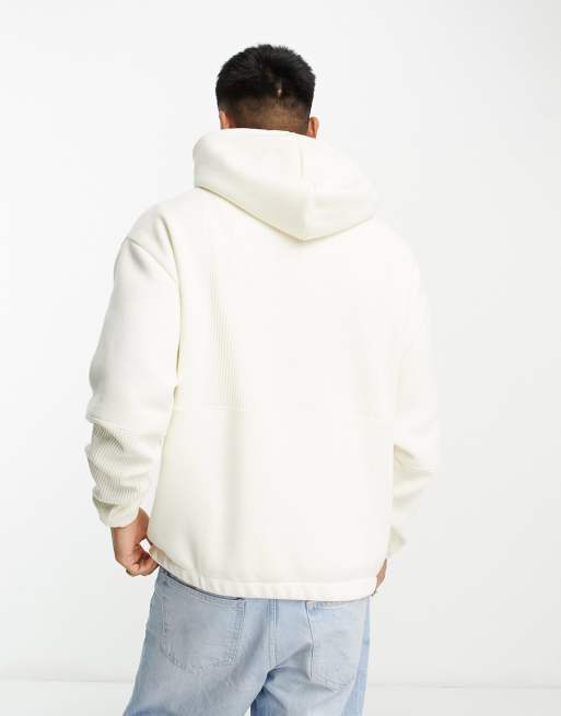 Half and half color hoodie sales