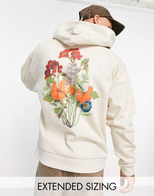 Floral print outlet hoodies