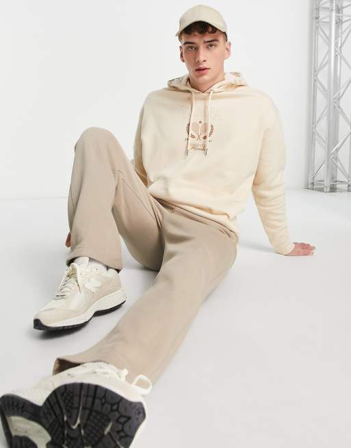 ASOS DESIGN oversized hoodie in beige with Tampa print, 4 of 4