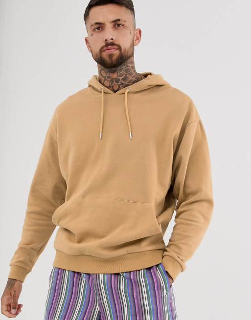 ASOS DESIGN oversized hoodie in beige ASOS