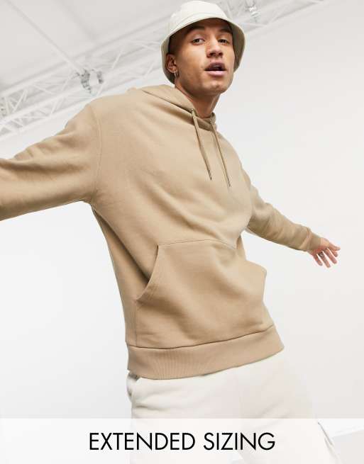 Tan oversized hot sale hoodie