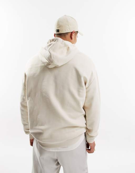 ASOS DESIGN oversized hoodie in beige