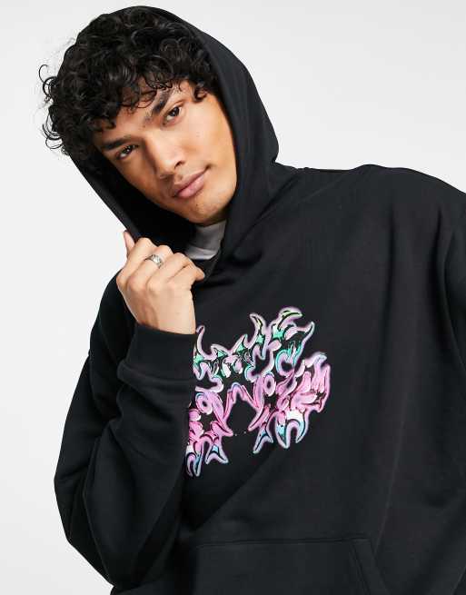 Oversized best sale printed hoodie