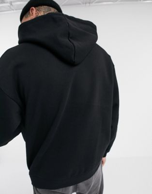 zwarte oversized hoodie