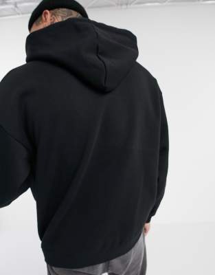 zwarte oversized hoodie